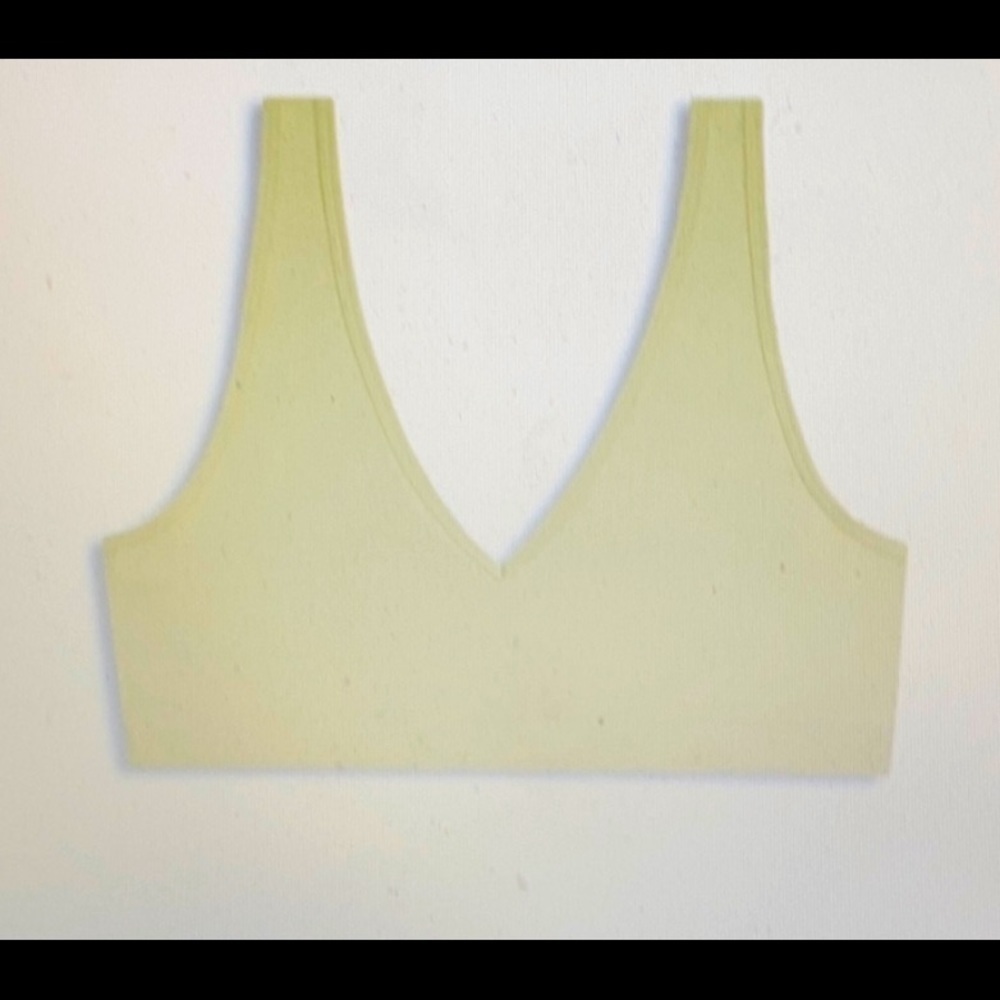 SALE WEWOREWHAT Deep V-Neck Bralette Sz S NWT